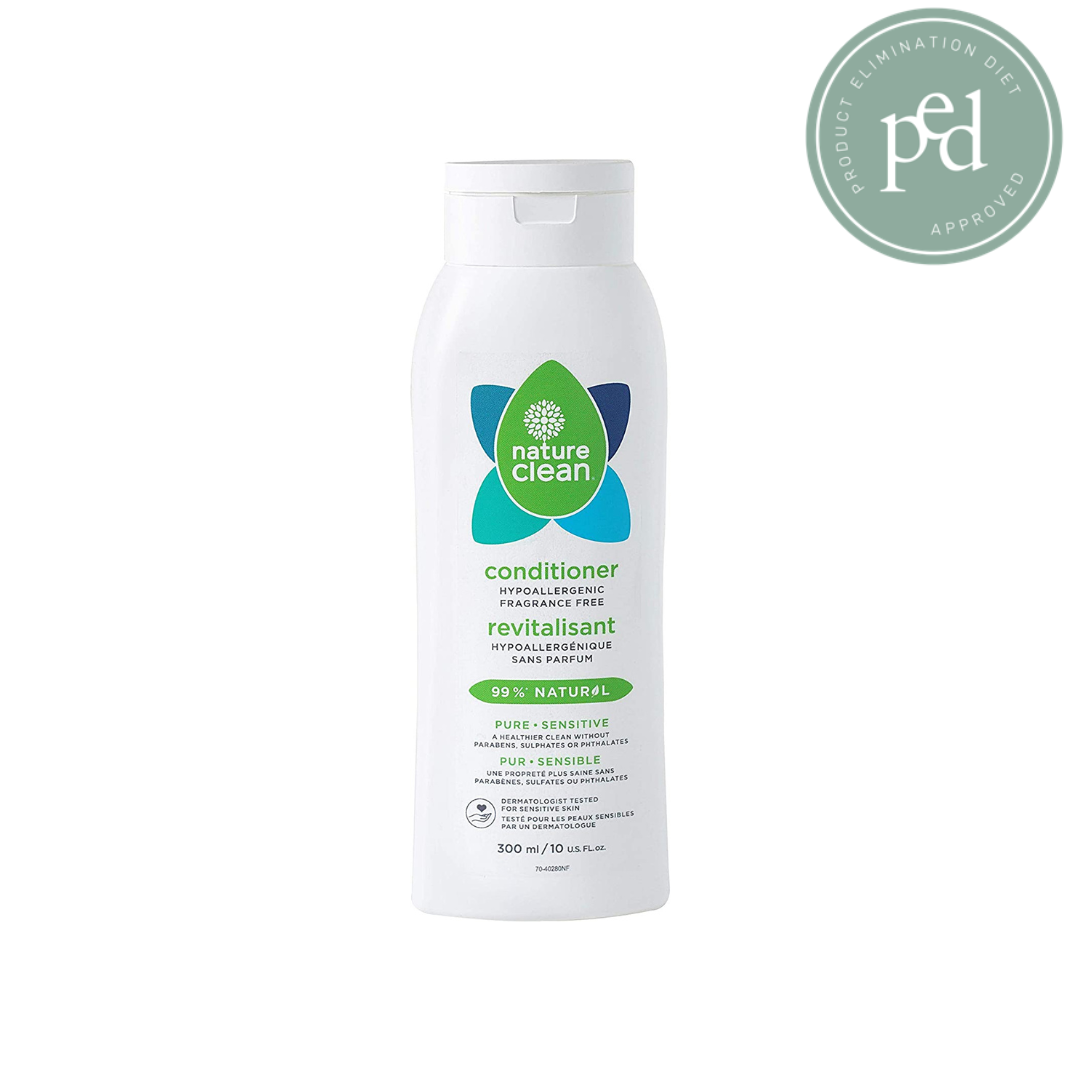 Nature Clean Pure Sensitive Conditioner, Fragrance-Free, Sensitive Skin, Dermatologist Tested, 300 ml, 10 Oz