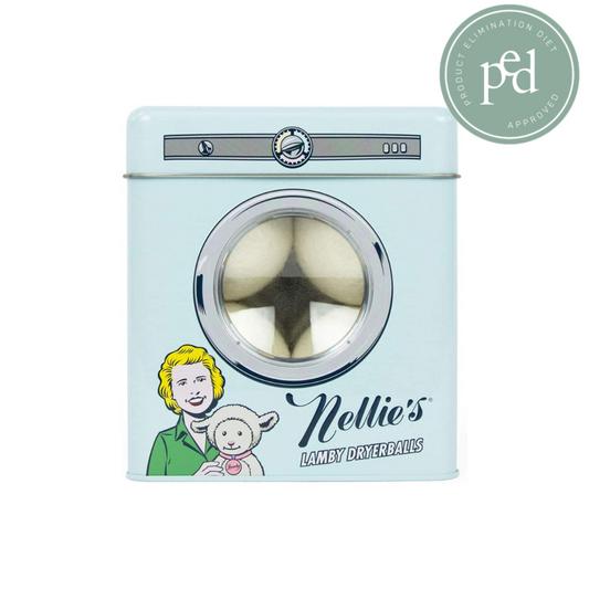 Nellie's Lamby Wool Dryerballs in a Tin
