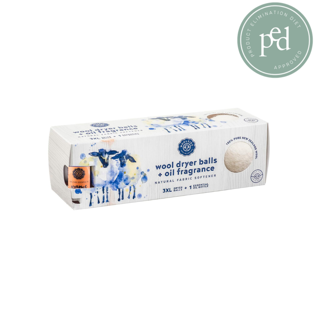 WOOLZIES: Wool Dryer Balls Natural Fabric Softener, 6 Pack