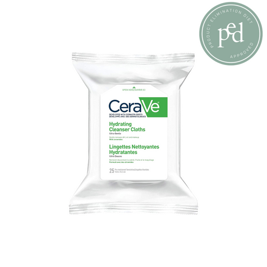 CeraVe Hydrating Cleanser Cloths, 25 Count