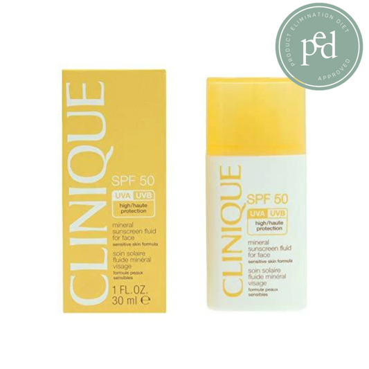 Clinique Spf 50 Mineral Sunscreen Fluid for Face, 1 Ounce