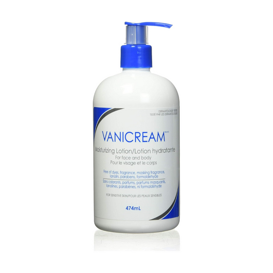 Vanicream Moisturizing Lotion Pump For Sensitive Skin Dermatologist Tested Fragrance and Paraben Free 474 mL