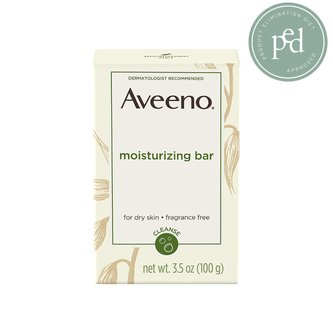 Aveeno Moisturizing Bar Soap with Colloidal Oatmeal for Dry Skin, Unscented
