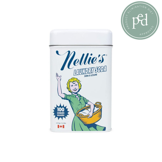 Nellie's Laundry Soda, 3.3 lbs, 100 Loads- Non-Toxic, Vegan, Leaping Bunny Certified