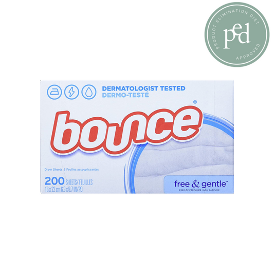 Bounce Free & Gentle Fabric Softener Dryer Sheets