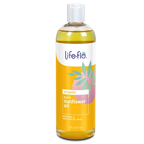 Life-Flo Organic Pure Sunflower Oil, 16-Ounce