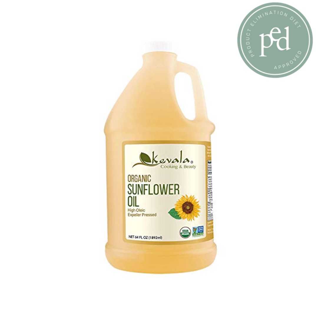 Kevala High Oleic Organic Sunflower Oil, 1/2 Gallon